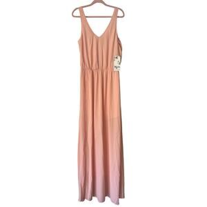 SHOW ME YOUR MUMU NWT Kendall Sleeveless Maxi Dress Long XL Petal Peach Pink